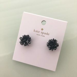 💕SOLD💕 Kate Spade Black/White Glitter Earrings